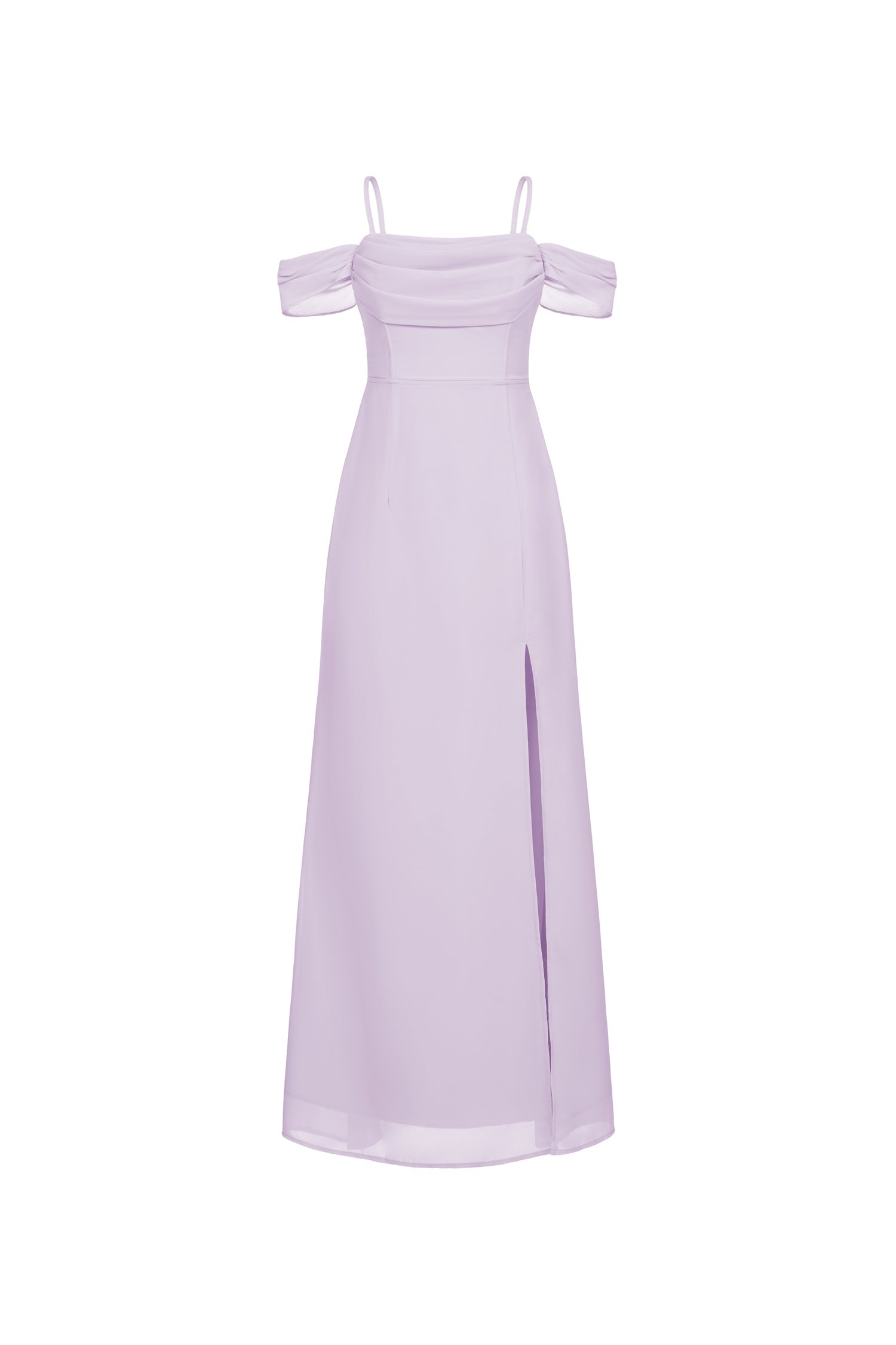 Iris 4-Way Mermaid Slip Padded Maxi Dress in Dreamy Lavender