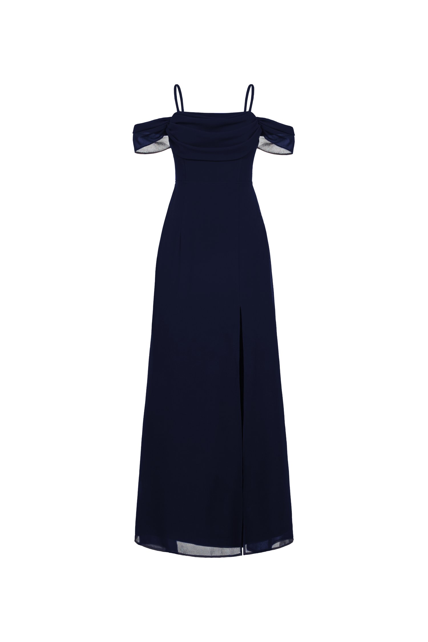 Iris 4-Way Mermaid Slip Padded Maxi Dress in Starry Night (Navy Blue)