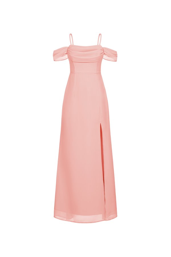 Iris 4-Way Mermaid Slip Padded Maxi Dress in Ethereal Blossom