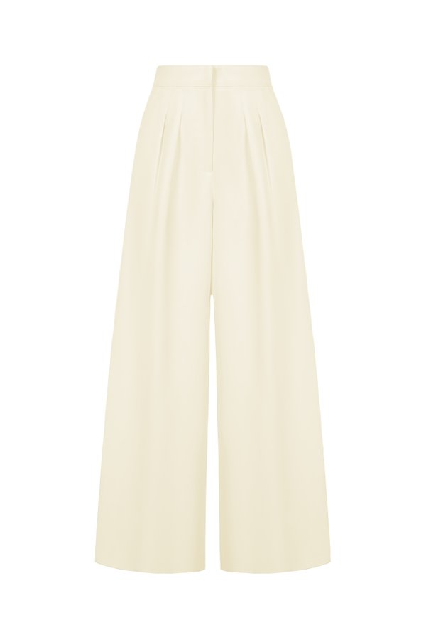 Zaya Palazzo Pant in Ivory