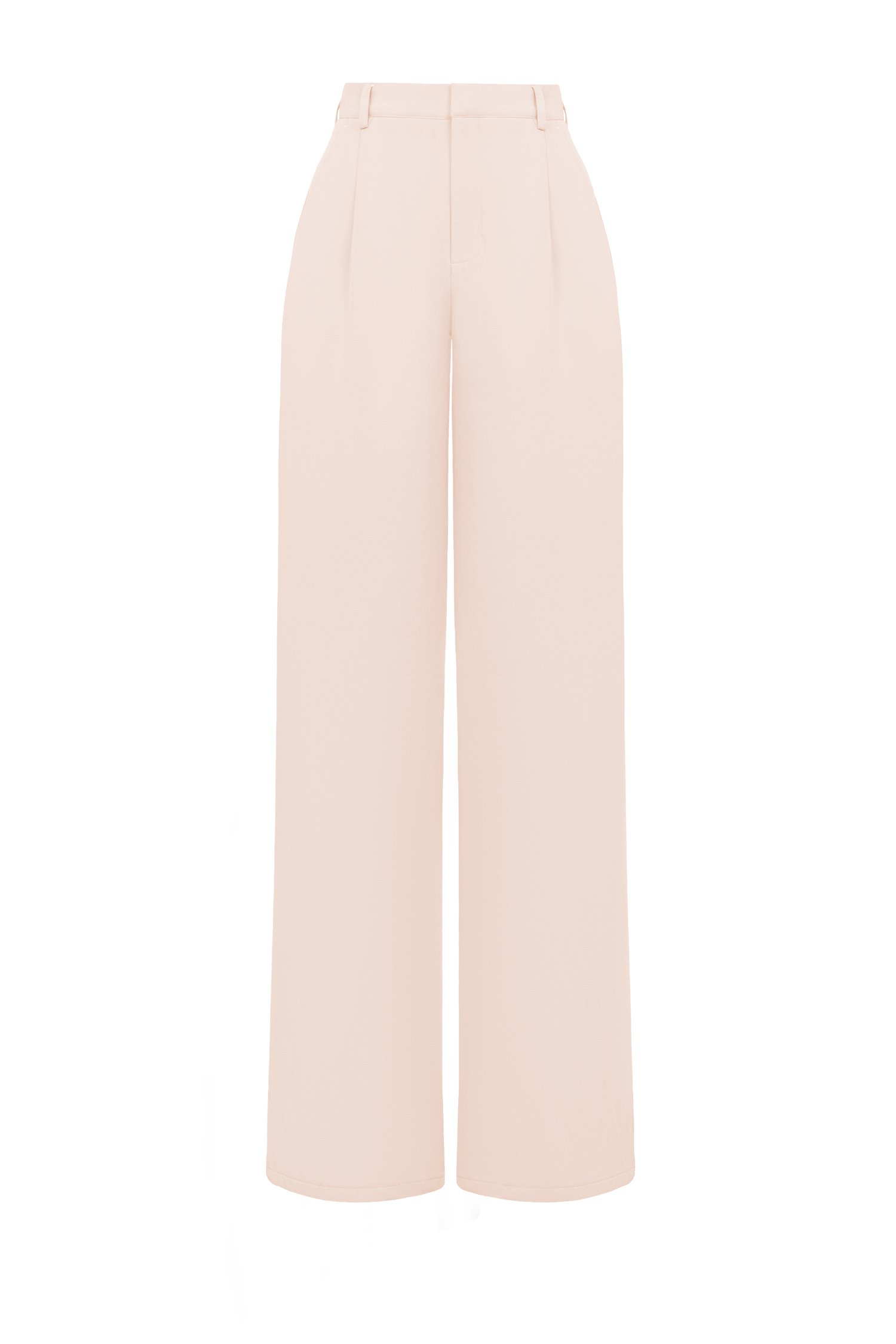 Chass&eacute; Wide Leg High Waist Pant in Blush Cloud
