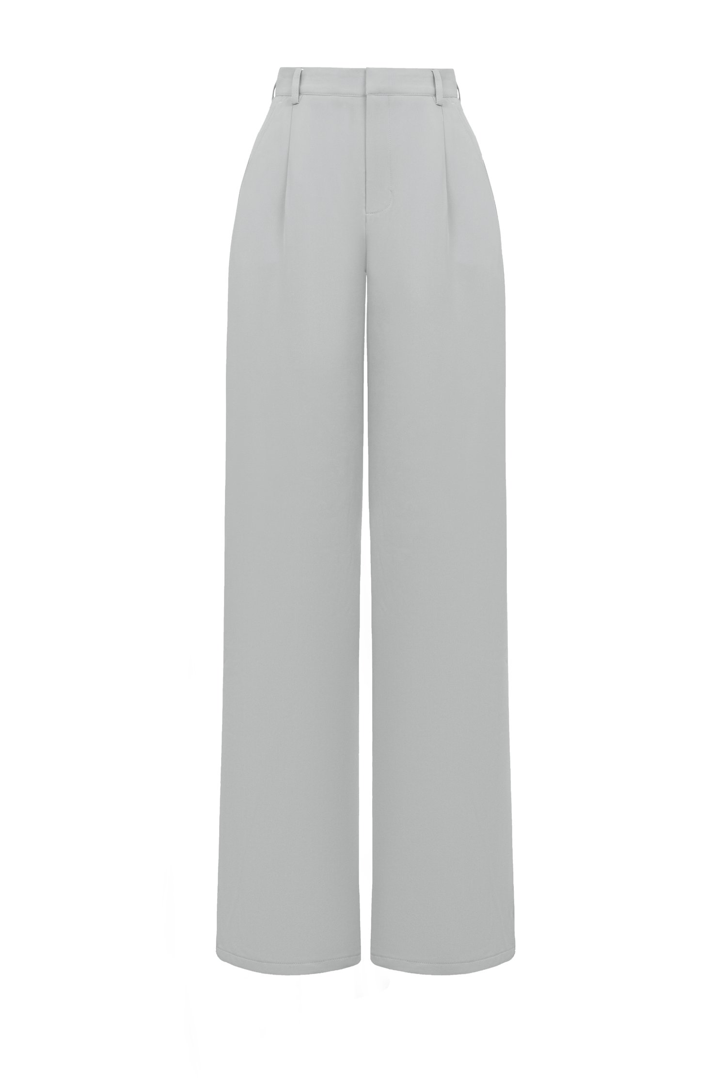 Chass&eacute; Wide Leg High Waist Pant in Frost Grey