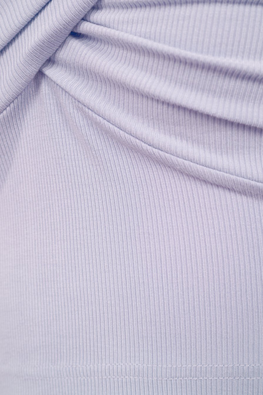 Elise&eacute; Twist Long Sleeves Top in Lavender Bliss