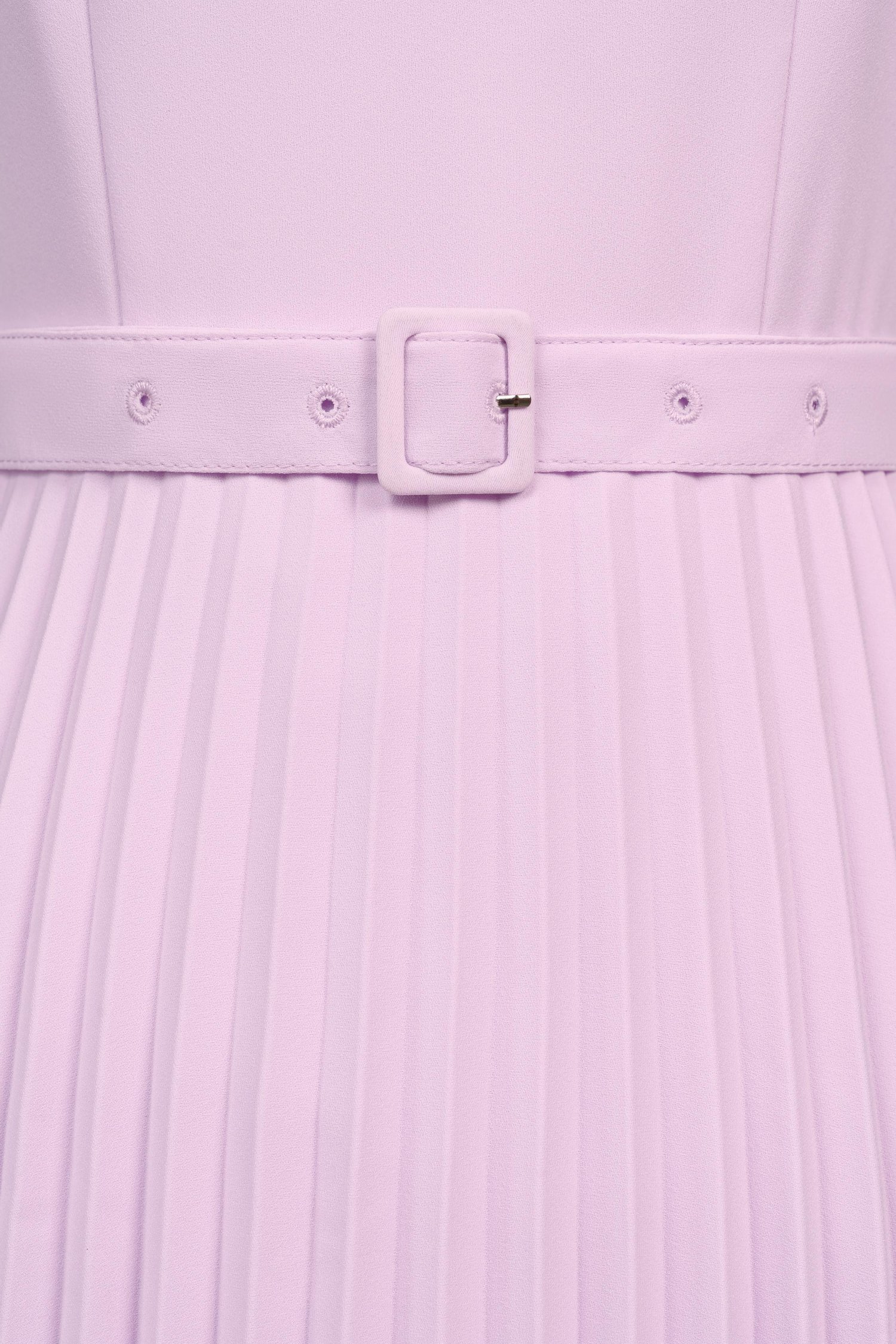 Ivy Layered Pleated Midi Dress in Lilac