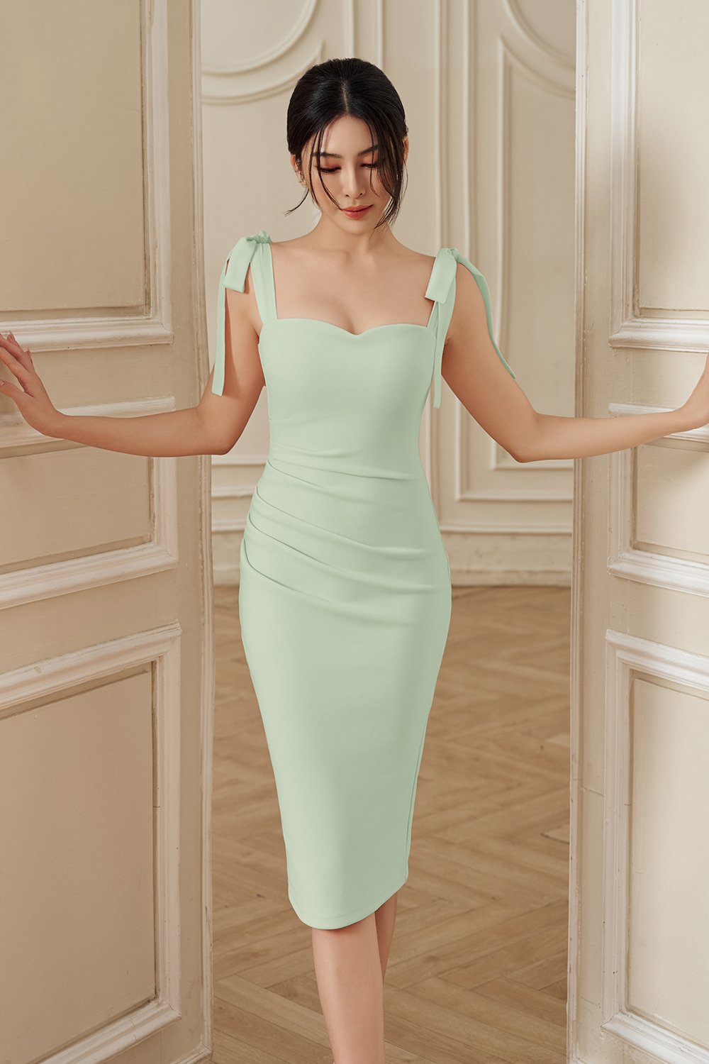 Josette Sweetheart Ribbon Pencil Dress Bundle of 5