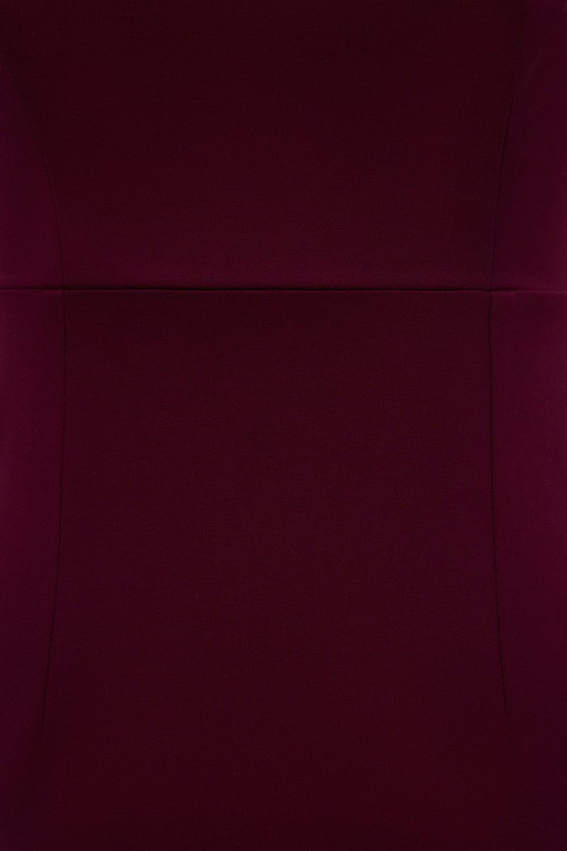 Mariette Cap Sleeves Pencil Dress in Crimson Berry