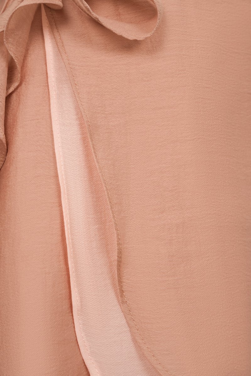 Nevelle Ruffle Tiered Mini Skort in Amber Rose