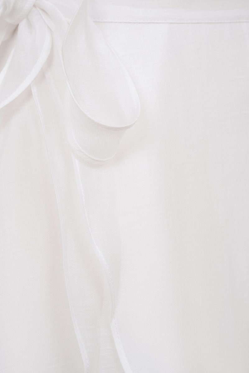 Nevelle Ruffle Tiered Mini Skort in Iconic White