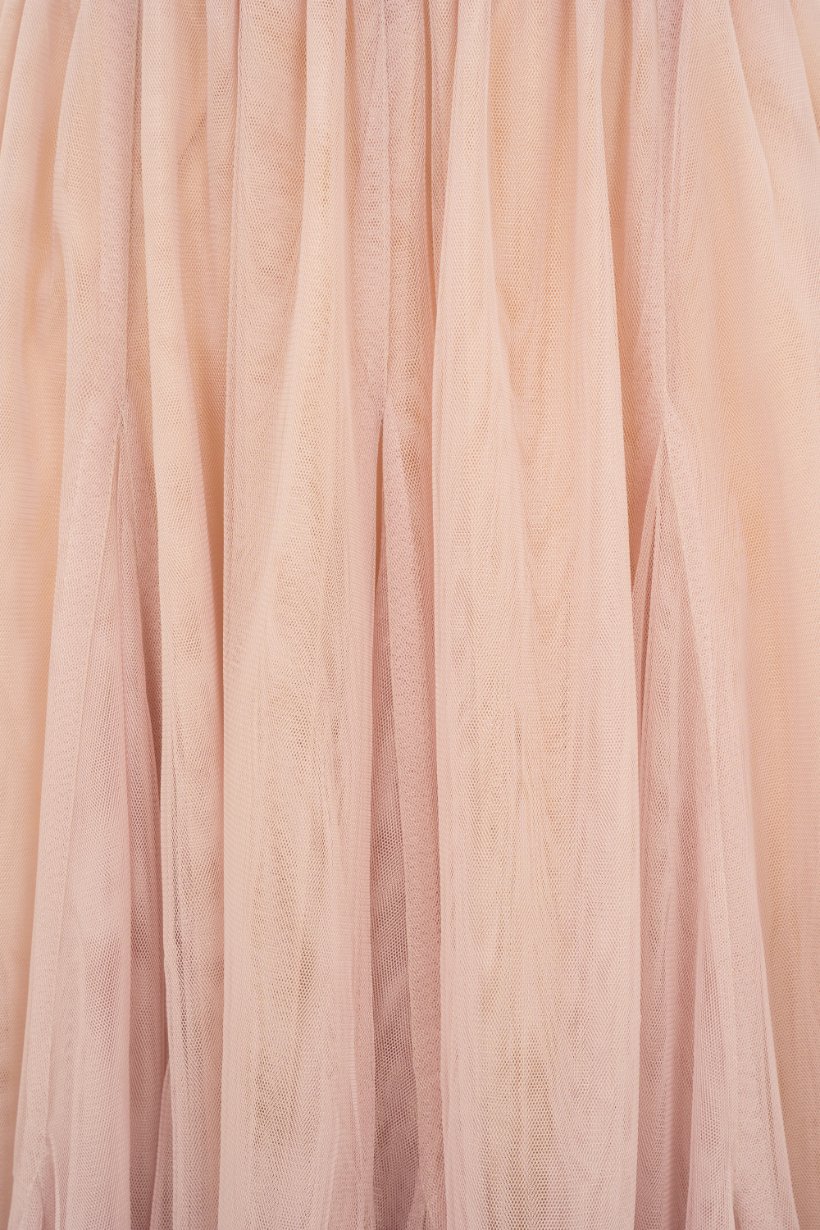 Pirouette Midi Tulle Skirt in Blushed Petal