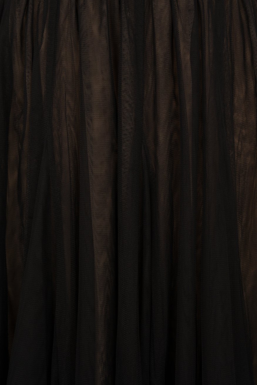 Pirouette Midi Tulle Skirt in Classic Black