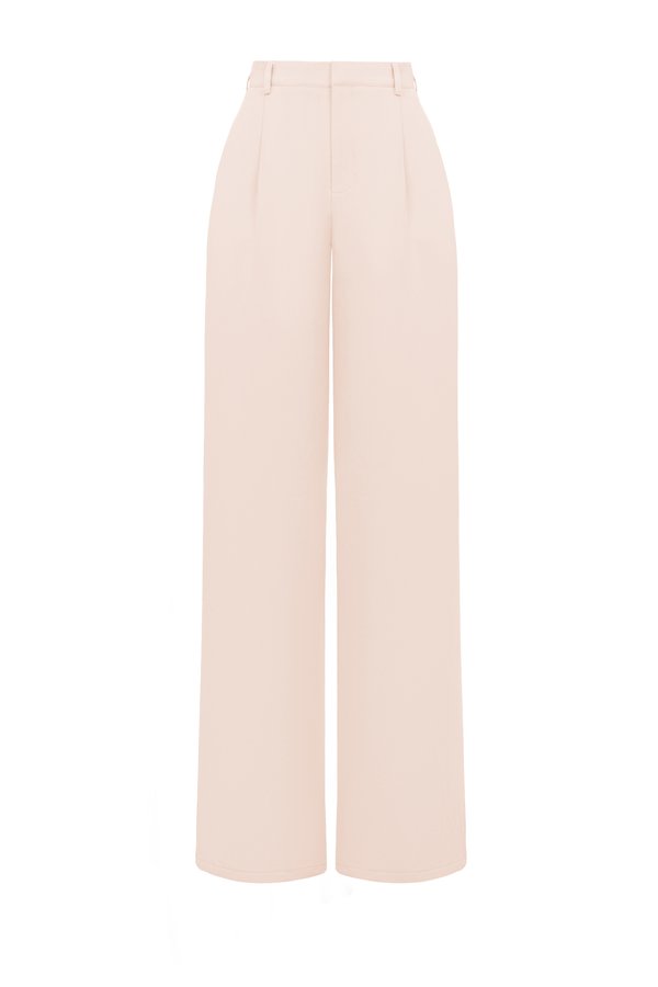 Chassé Wide Leg High Waist Pant in Blush Cloud