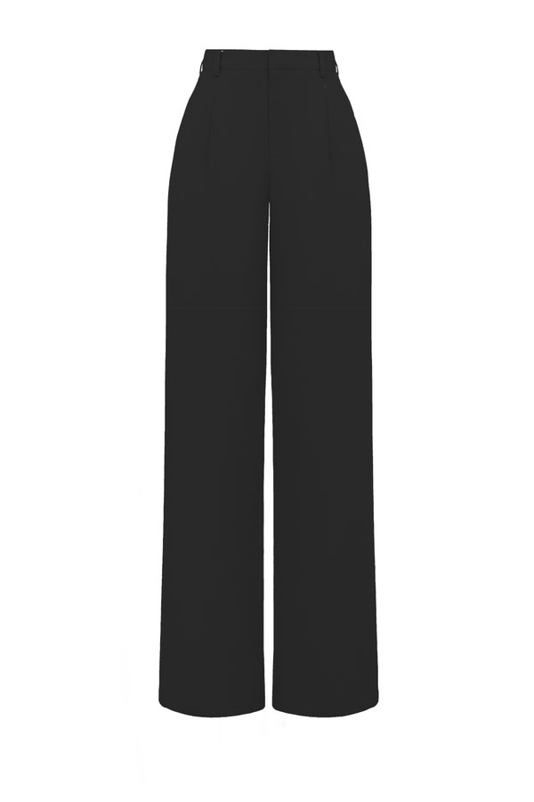 Chassé Wide Leg High Waist Pant in Classic Black