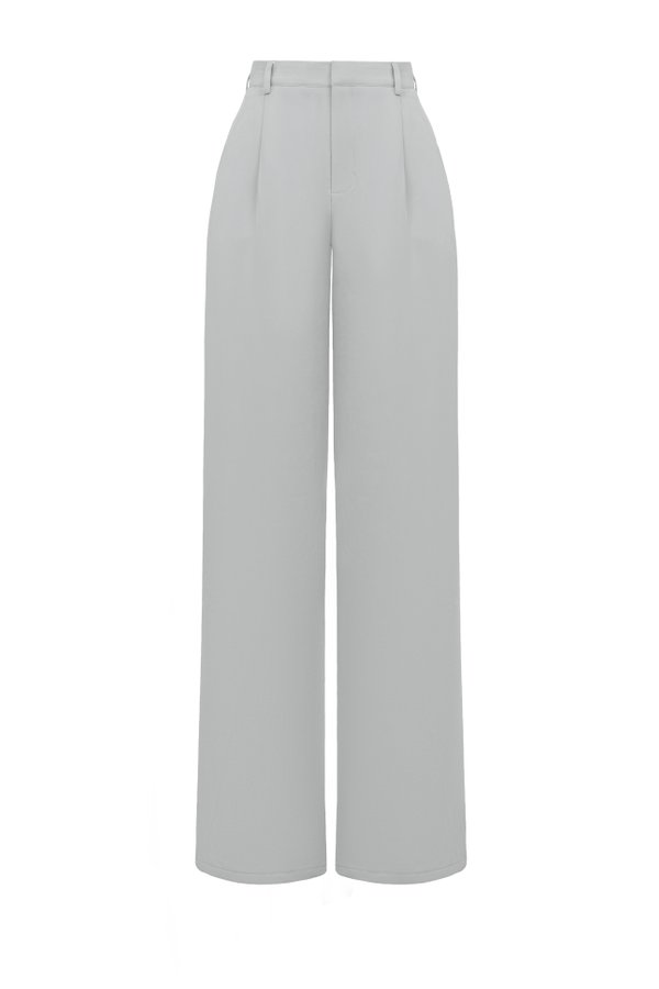 Chassé Wide Leg High Waist Pant in Frost Grey