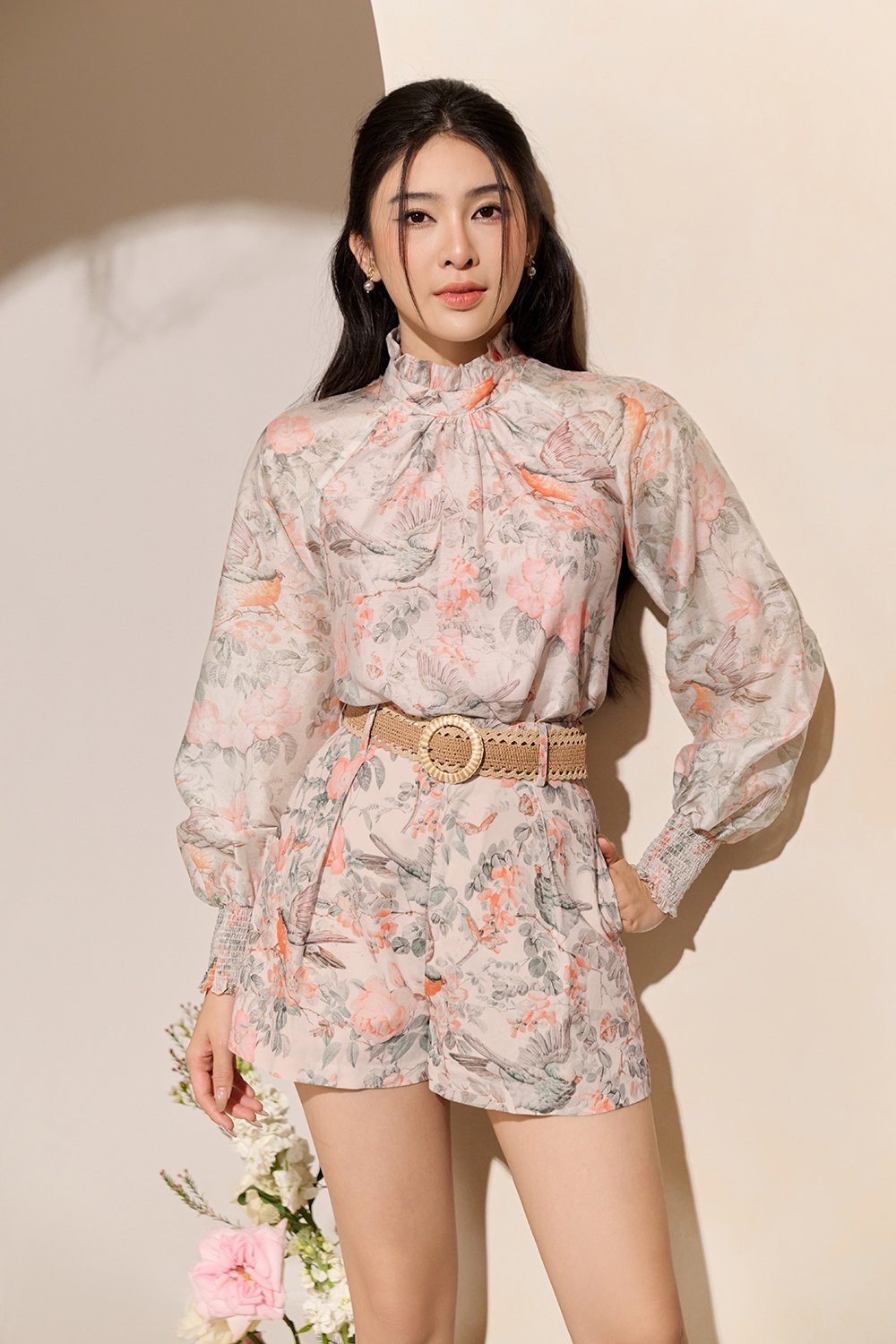 Evanthe Top & Ardelle Shorts Set