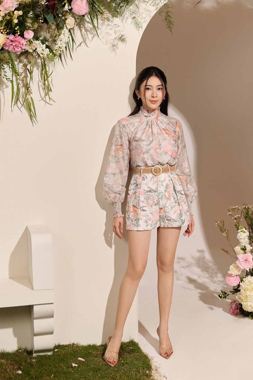 Evanthe Top & Ardelle Shorts Set