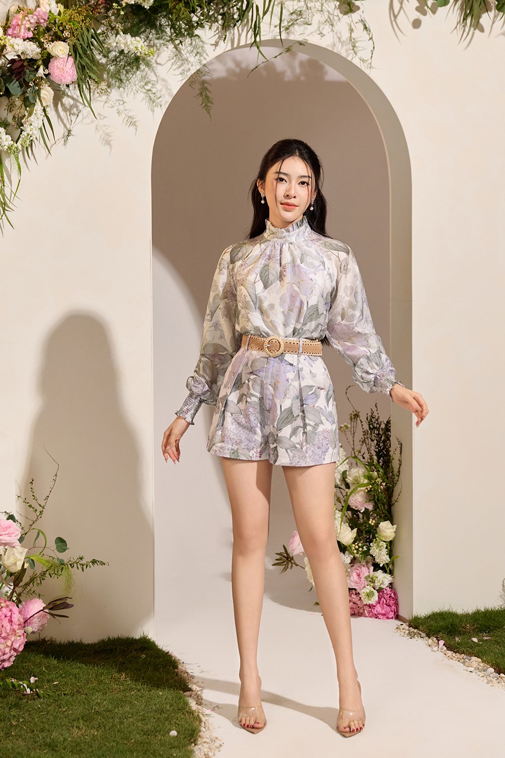 Evanthe Top & Ardelle Shorts Set