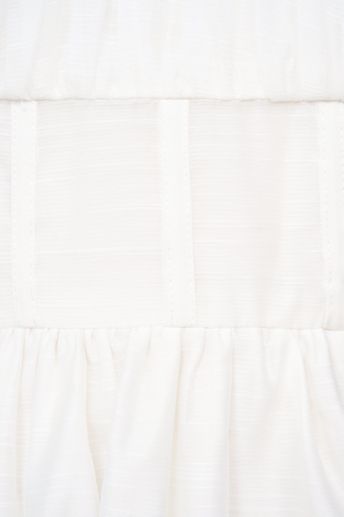 Floryn Ruched Bust Mini Dress in White Enchanted Pastures