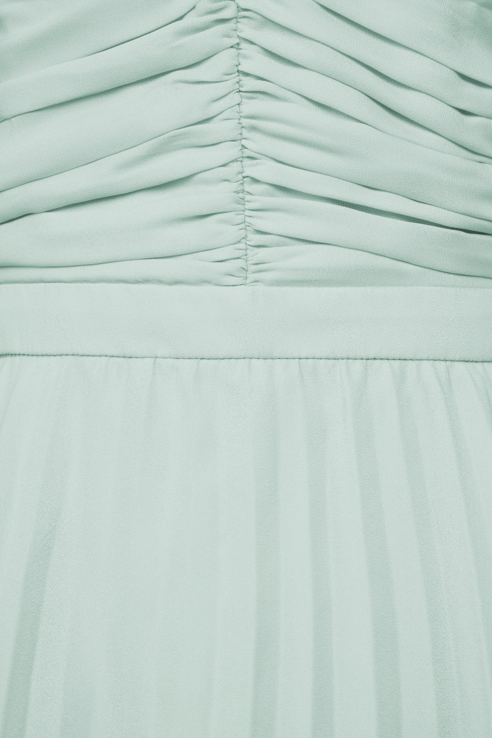 Hedley Pleated Tier Midi Dress in Sage Mint