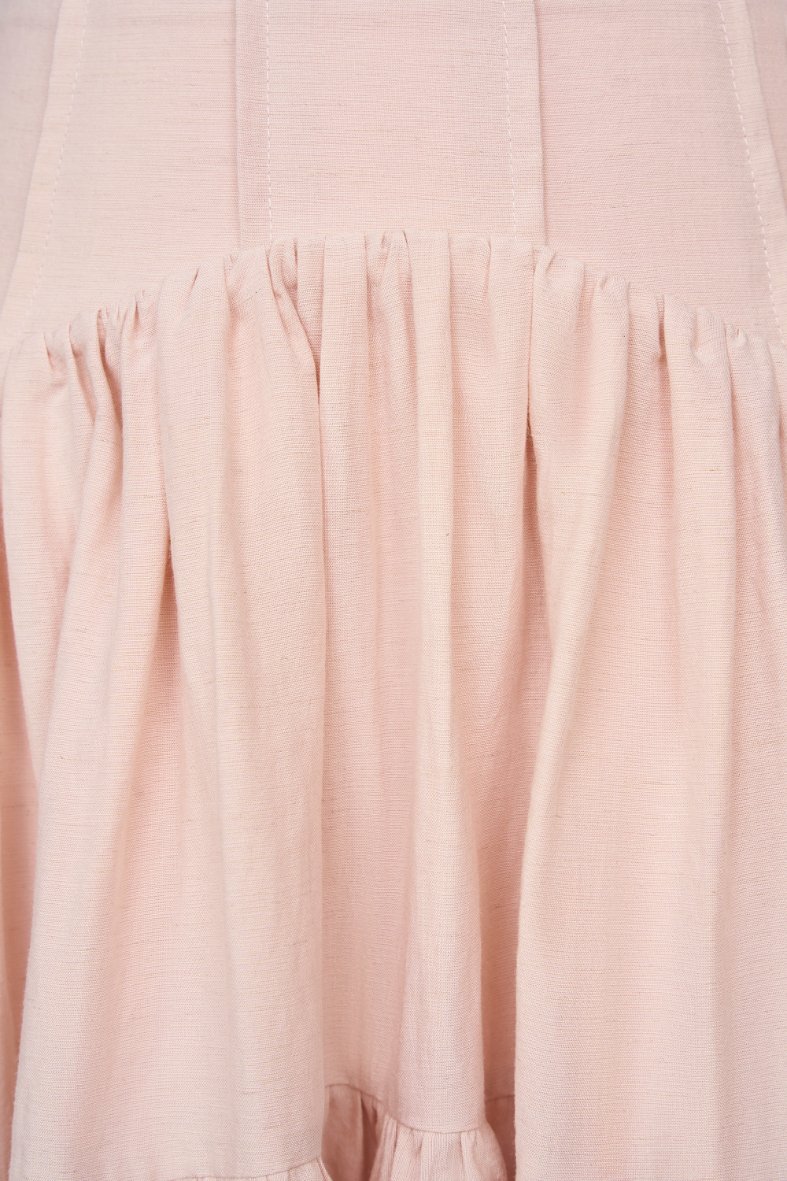 Wynne Assymetrical Maxi Skirt in Rosewater