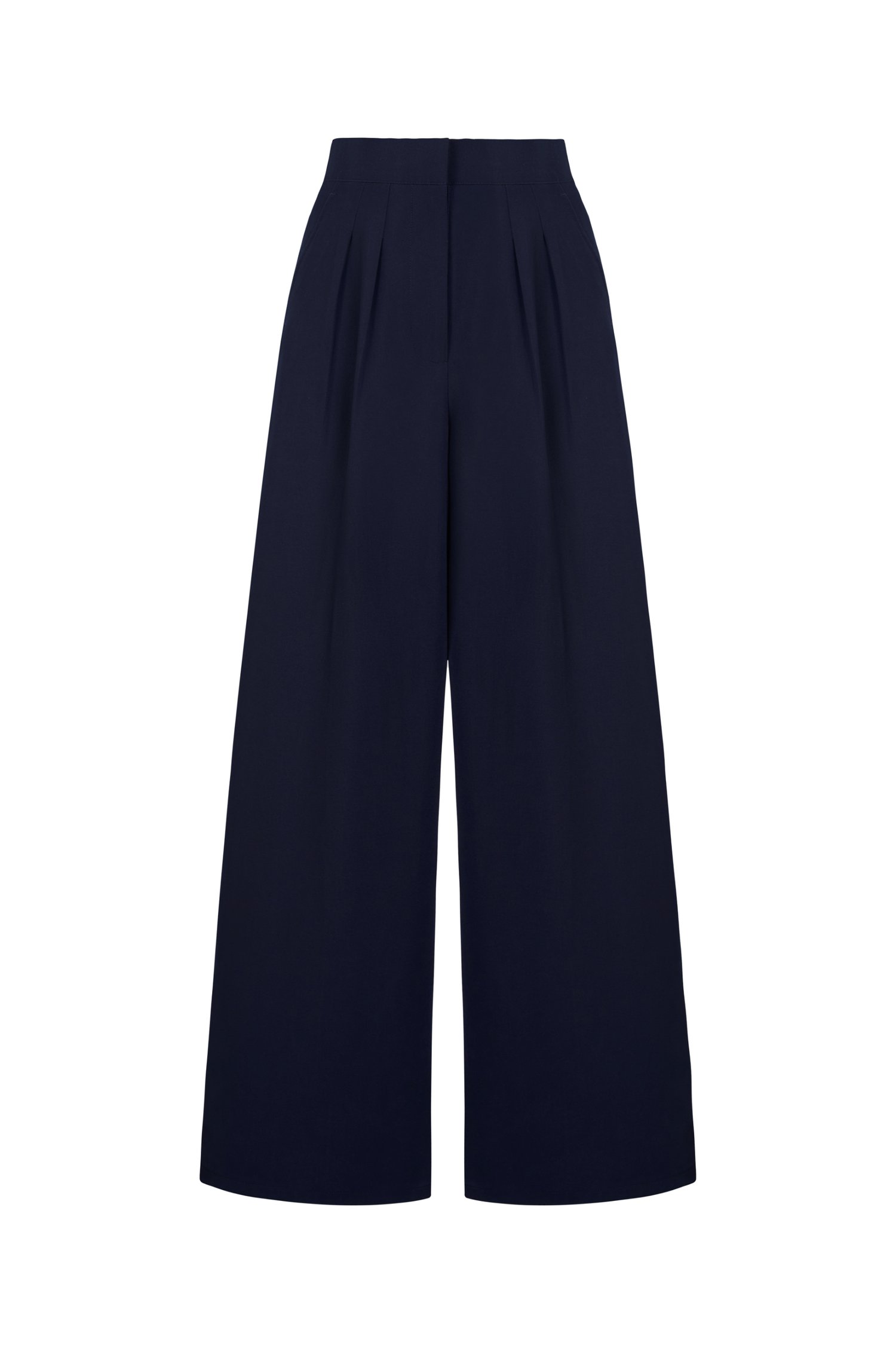 Zaya Palazzo Pant in Navy Blue