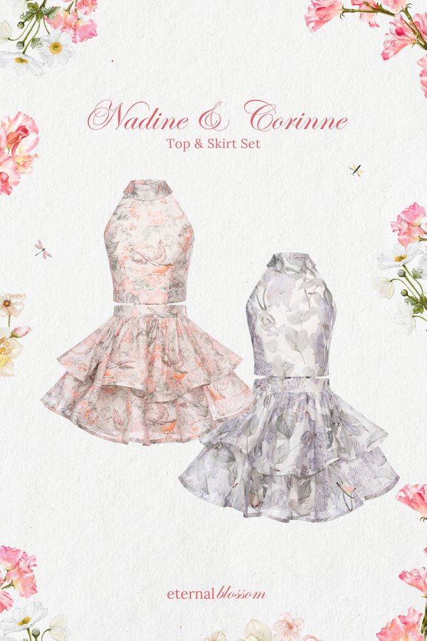 Nadine Top & Corinne Skirt Set