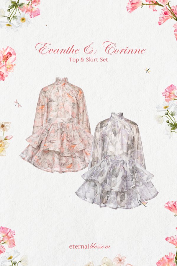 Evanthe Top & Corinne Skirt Set