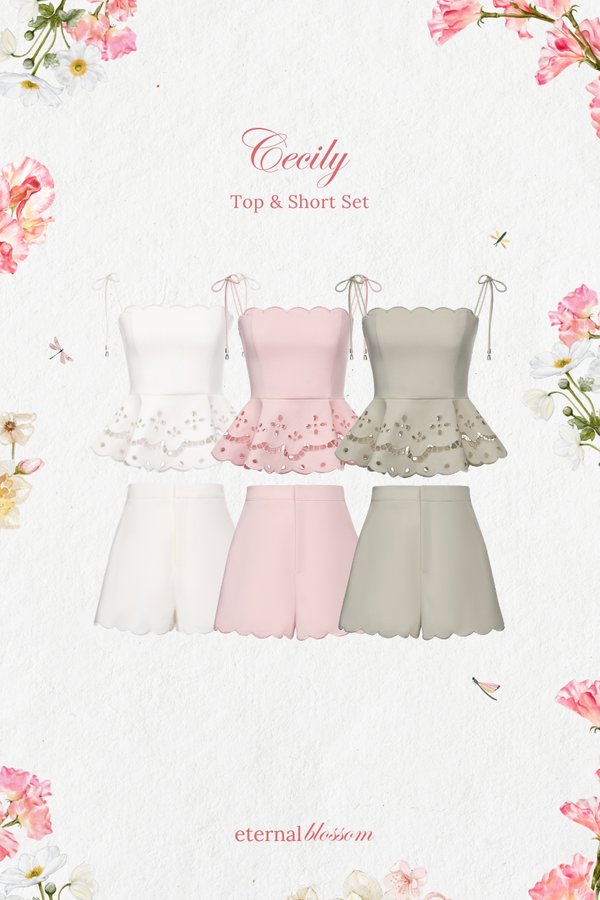 Cecily Top & Shorts Set