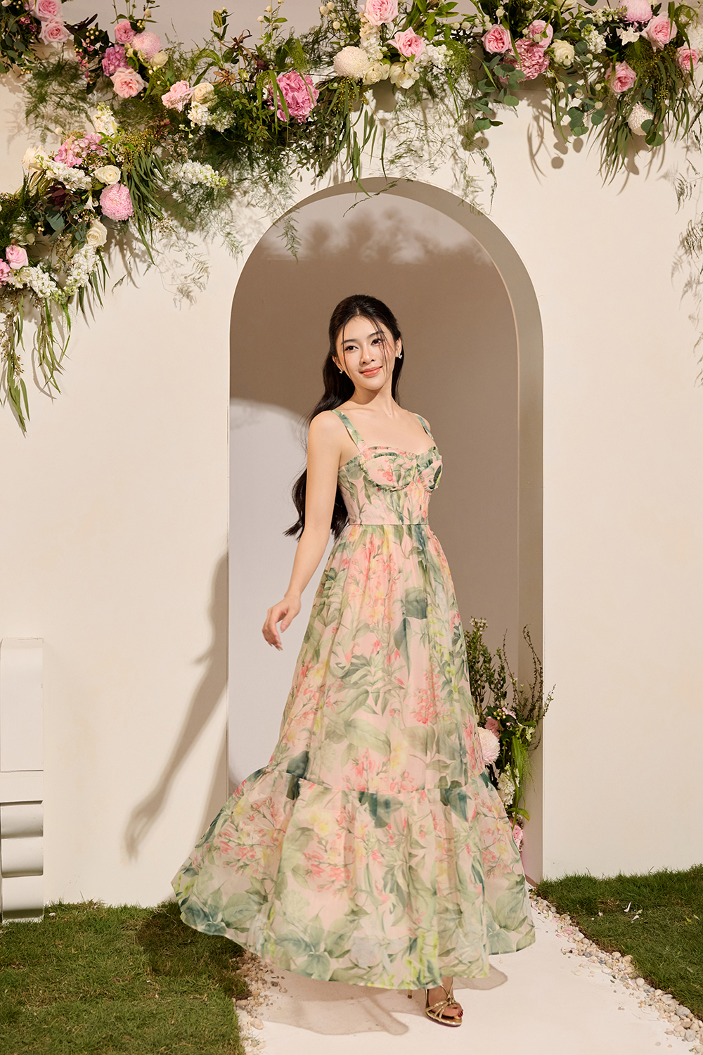 Teodora Maxi Dress - Pink