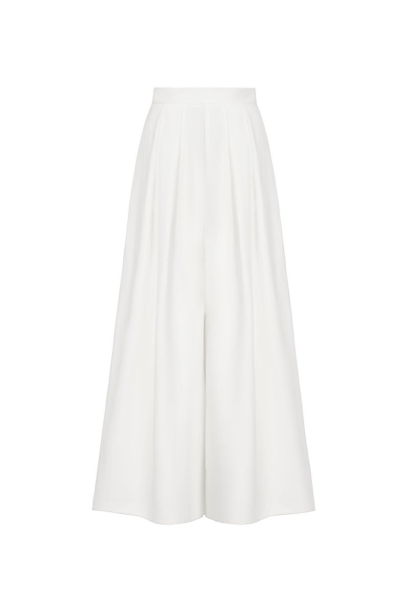 Berkely Palazzo Pants in Iconic White