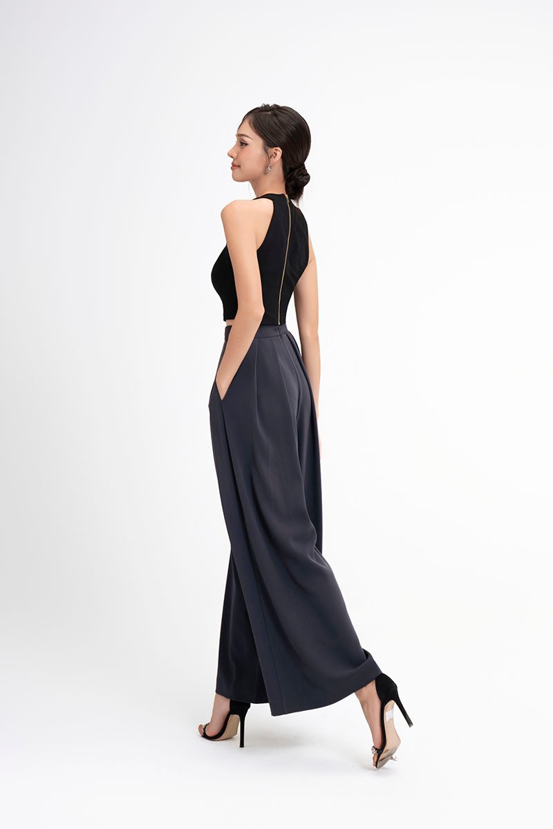 Berkely Palazzo Pants in Charcoal