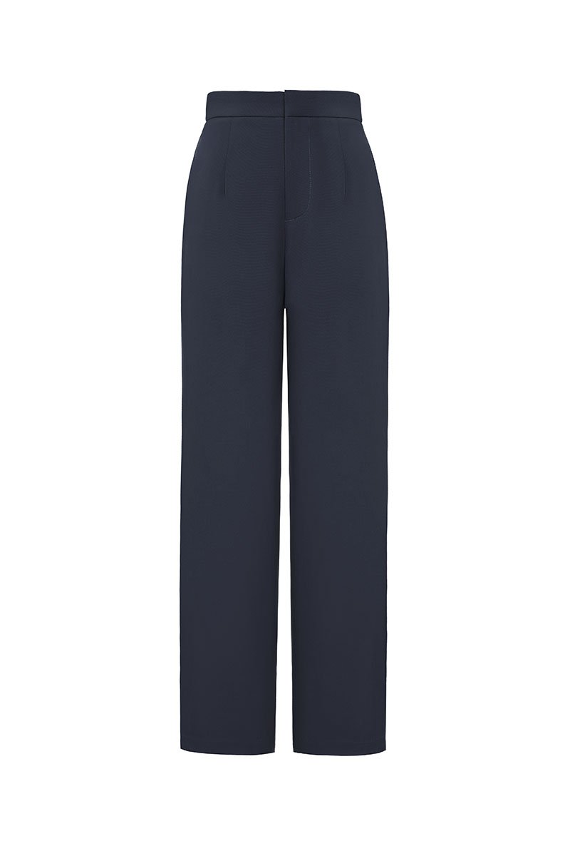 Presley Straight Pants in Charcoal