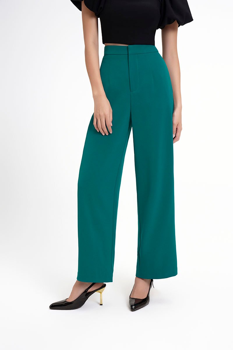 Presley Straight Pants in Peacock