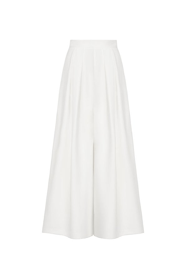 Berkely Palazzo Pants in Iconic White