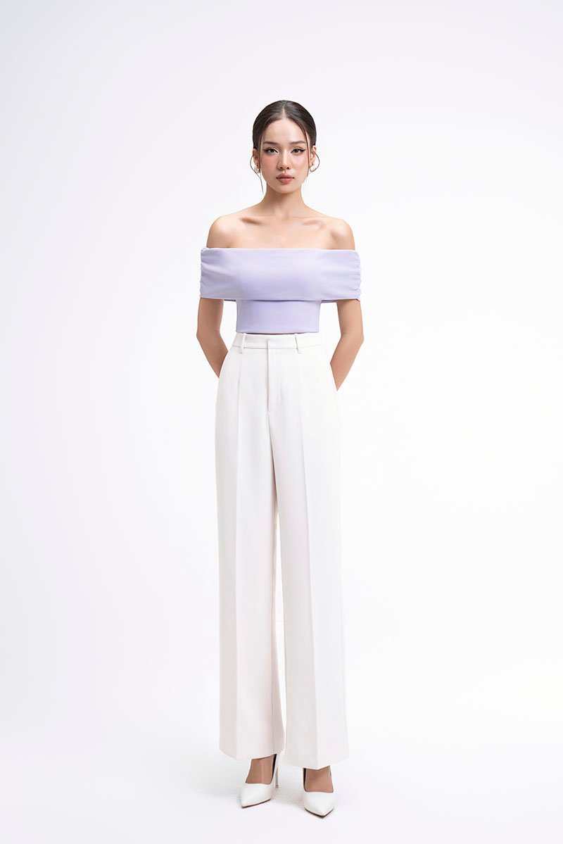 Laken Straight Pants in Iconic White