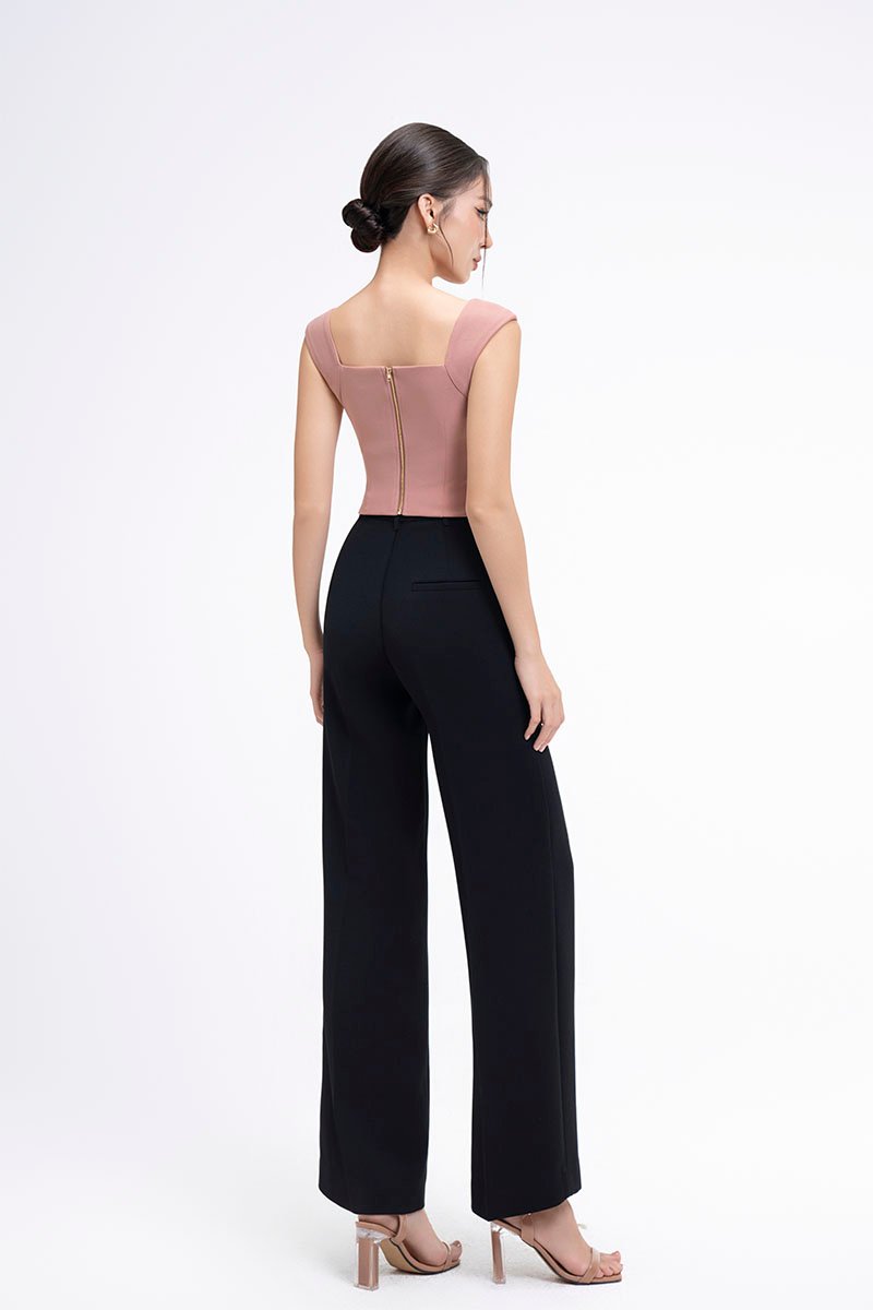 Laken Straight Pants in Classic Black