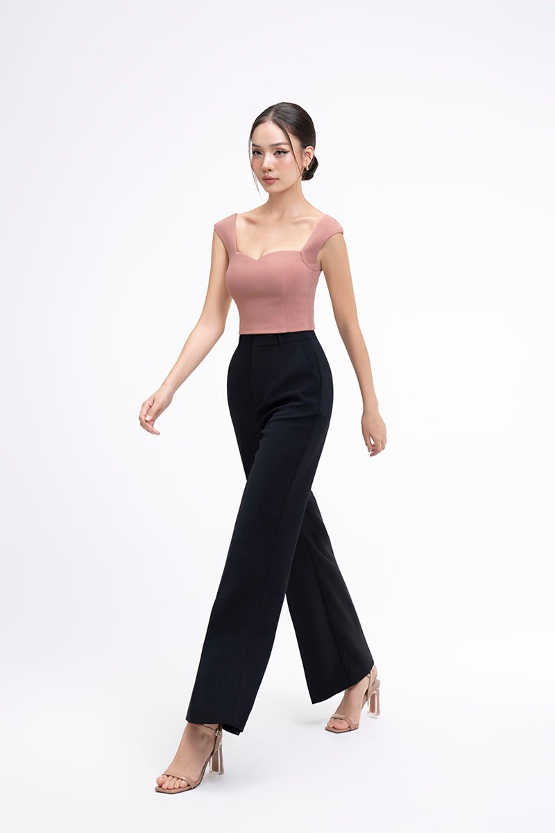 Laken Straight Pants in Classic Black