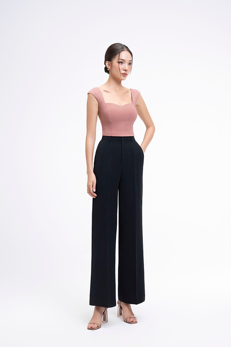 Laken Straight Pants in Classic Black