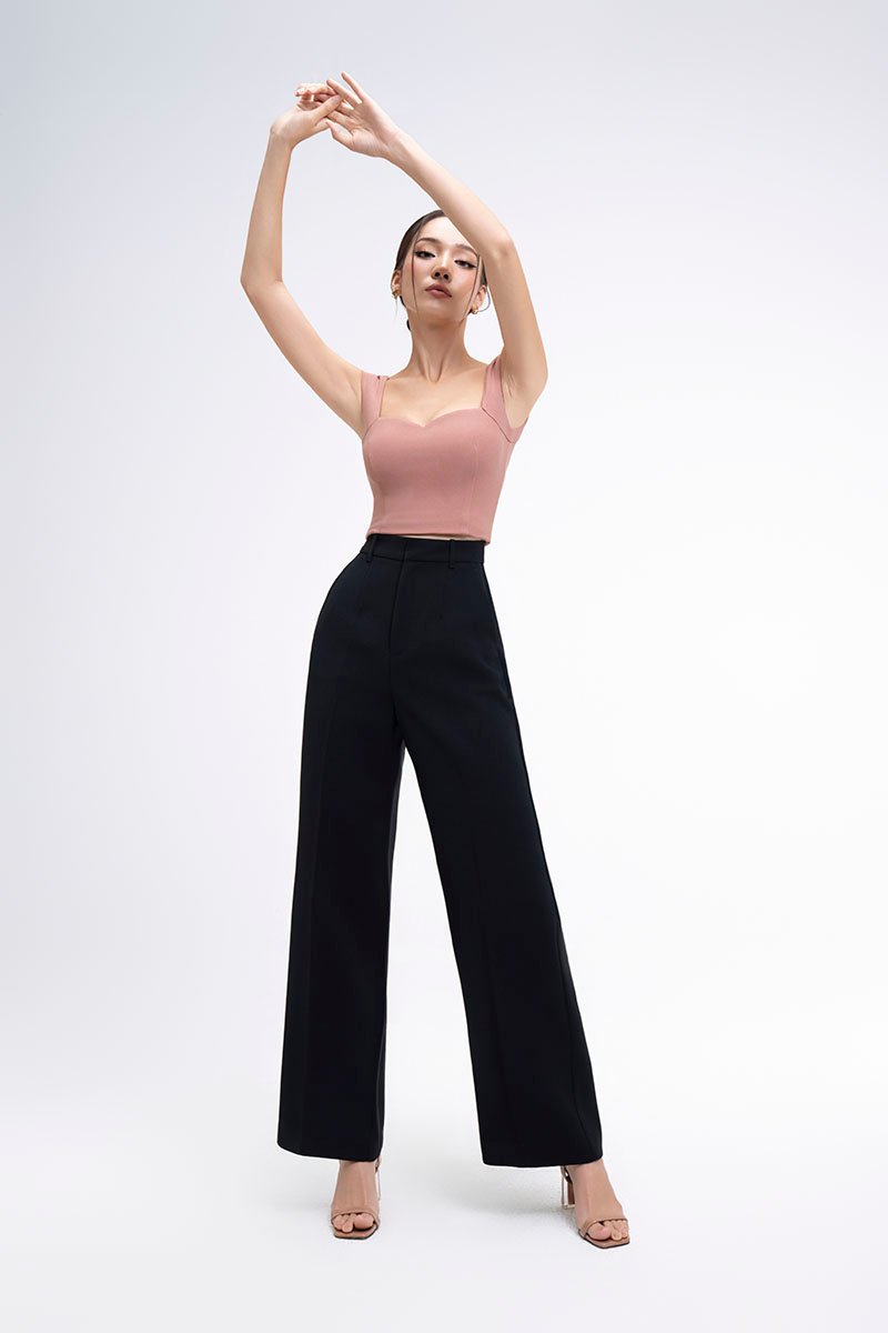 Laken Straight Pants in Classic Black
