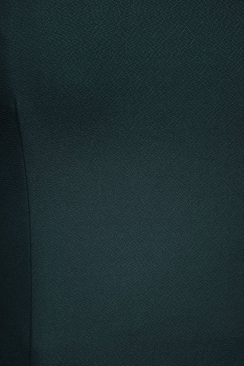 Eliana Padded Sweetheart Cap Sleeves Top in Emerald Green