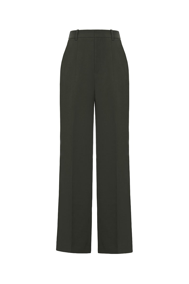 Laken Straight Pants in Army Green
