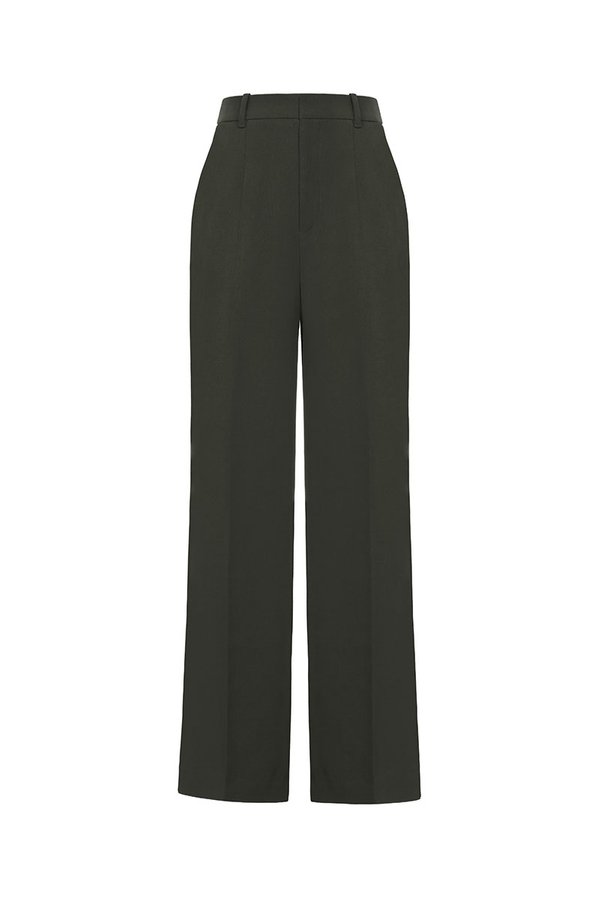Laken Straight Pants in Army Green