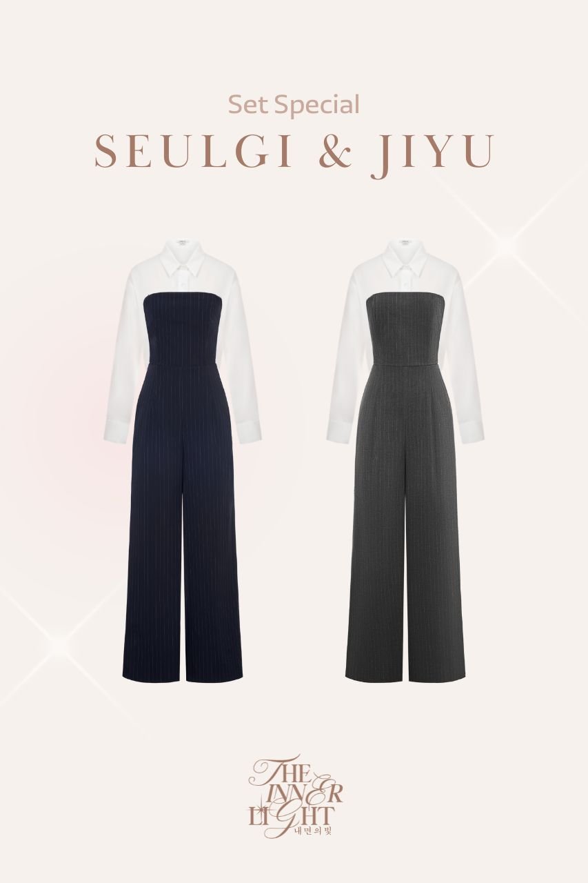 Jiyu Shirt and Seulgi Jumpsuit Set