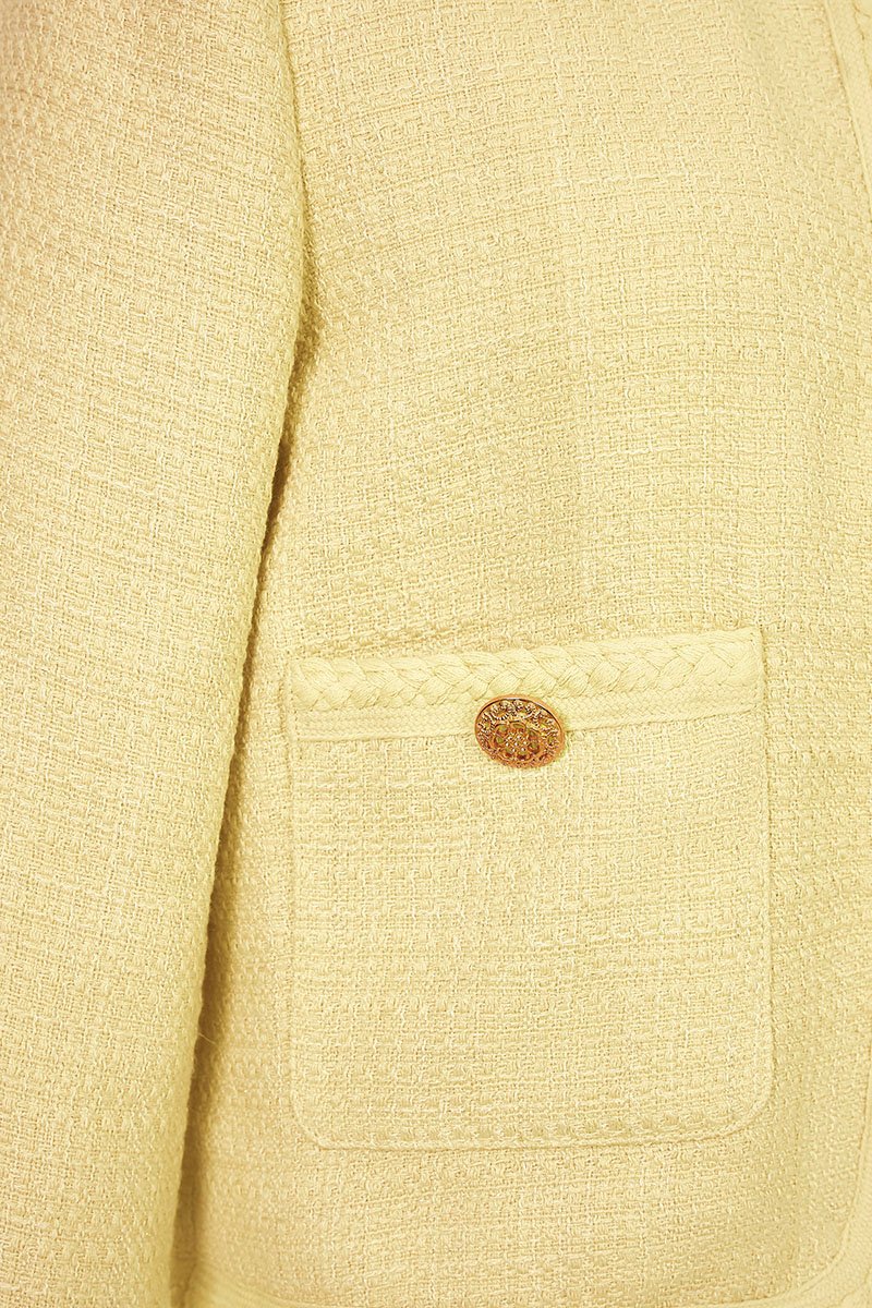 Byeol Tweed Jacket in Daffodil Yellow