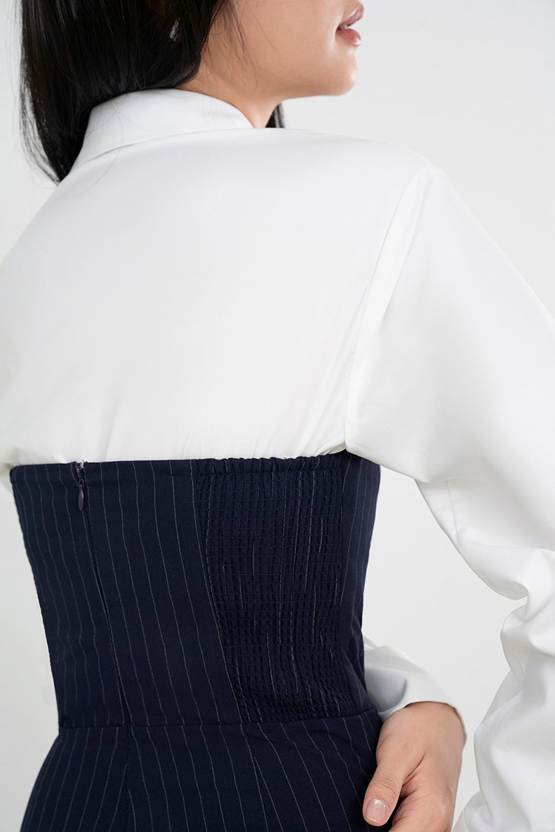 Jiyu Cropped Shirt in Iconic White