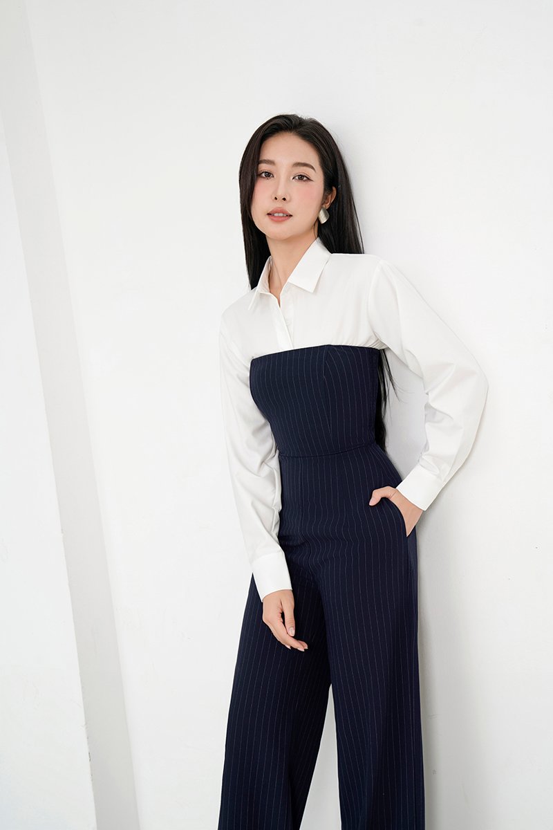 Jiyu Cropped Shirt in Iconic White