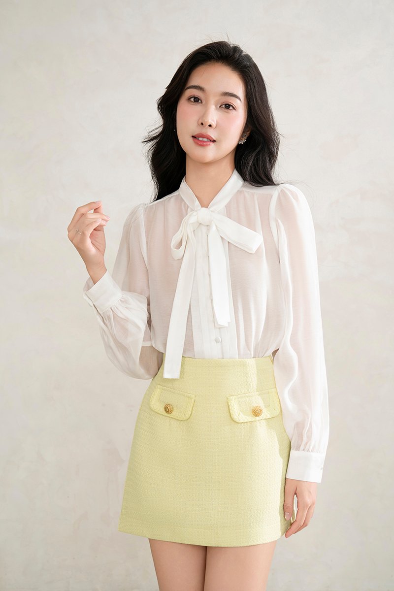 Kim Mini Skort in Daffodil Yellow