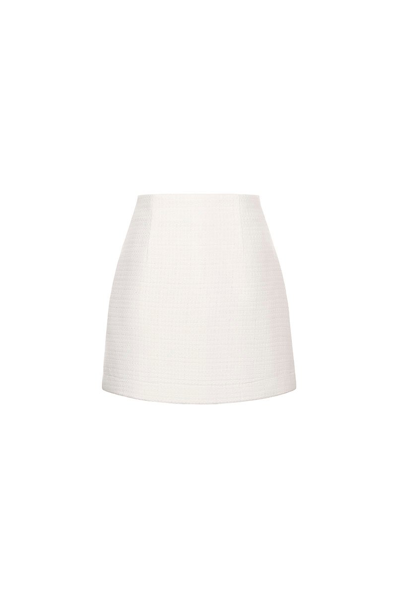 Kim Mini Skort in Creamy White