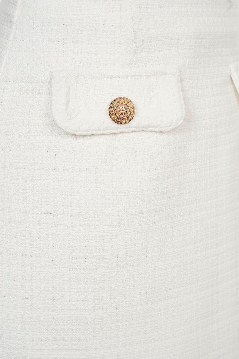 Kim Mini Skort in Creamy White