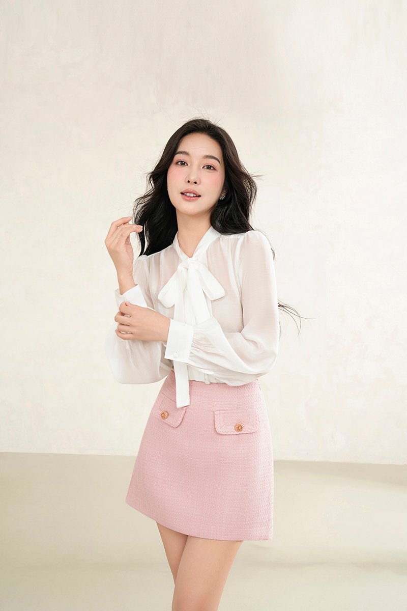 Kim Mini Skort in Rose Pink