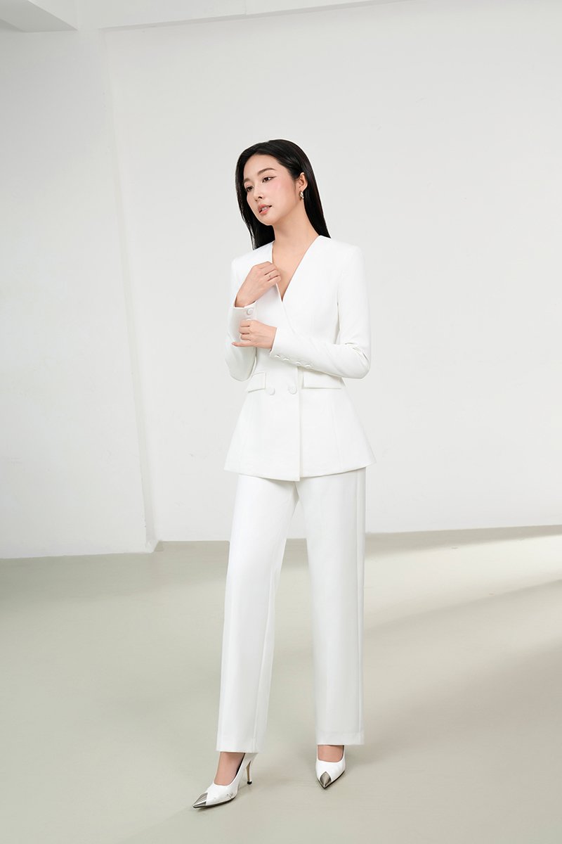 Miyeon Tailored Pants in Iconic White